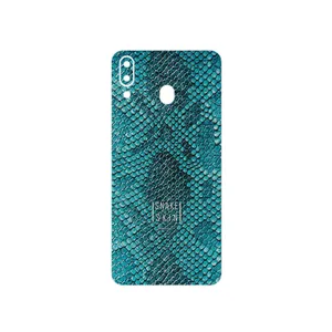 MAHOOT Blue Snake Skin Cover Sticker for Samsung Galaxy M20
