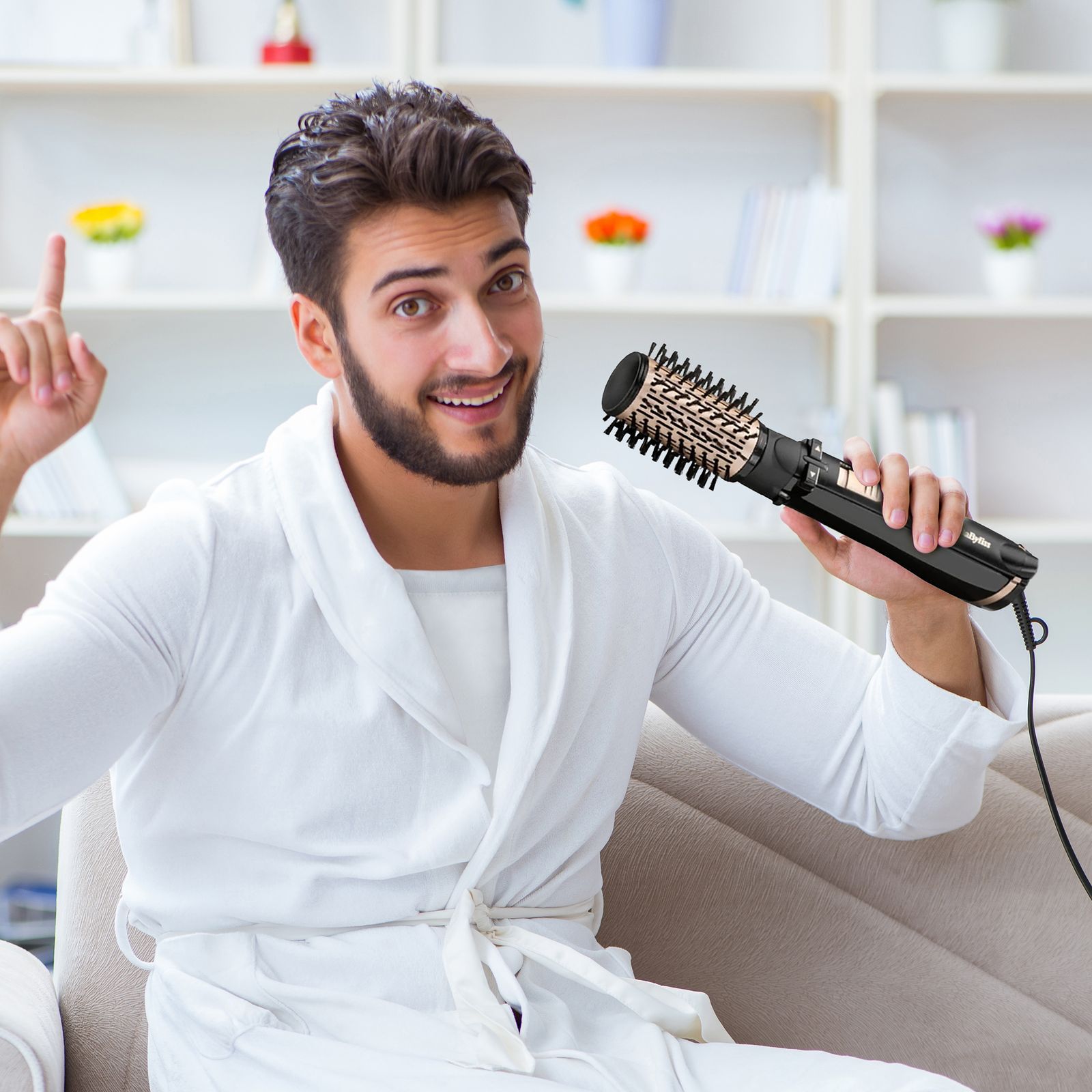 سشوار برس دار چرخشی بابیلیس مدل AS962E -  - 2