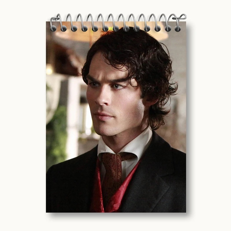 دفتر یادداشت 50 برگ خندالو مدل دیمون خاطرات یک خون آشام The Vampire Diaries کد 20270