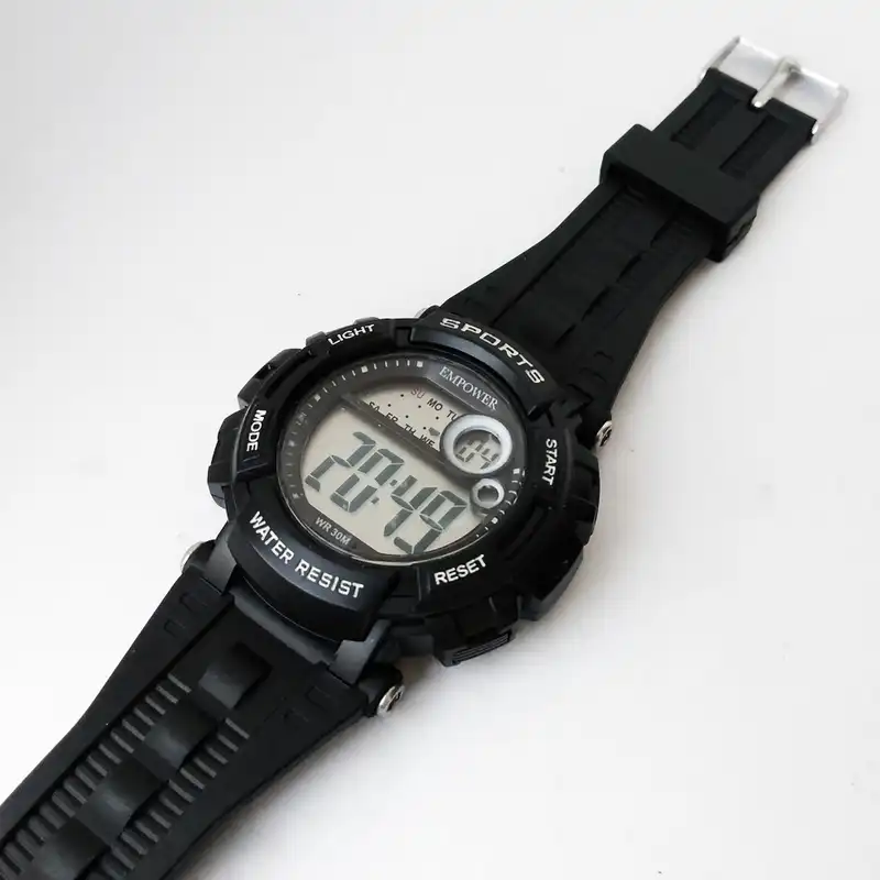 ساعت مچی دیجیتال امپاور مدل اسپرت ضدآب چراغدار SPORT