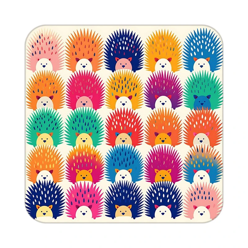 زیر لیوانی کاکتی طرح حیوانات رنگی مدل mp25422