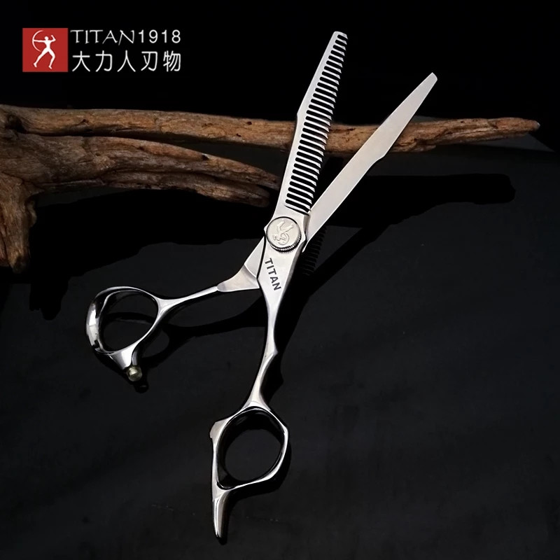 قیچی آرایشگاهی تیتان مدل TJ60 مجموعه 2 عددی