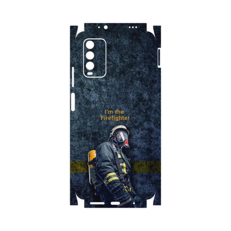 برچسب پوششی ماهوت مدل Firefighter-FullSkin مناسب برای گوشی موبایل شیائومی Redmi Note 9 4G