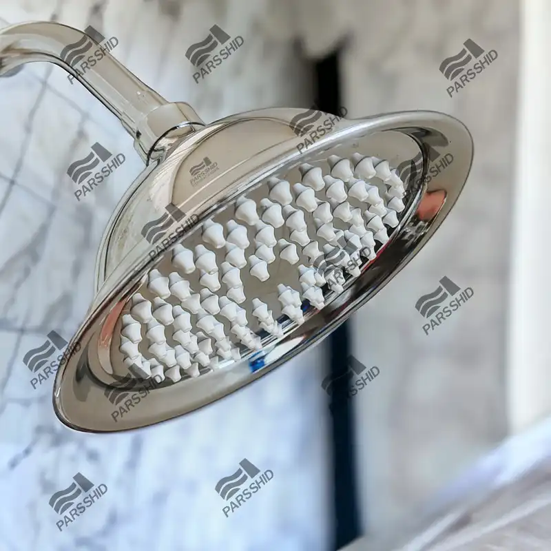 سردوش حمام شیرآلات بهداشتی پارس شید فاتح مدل زنگوله ای z5 مجموعه 2عددی