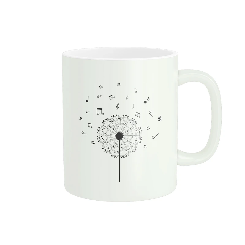 ماگ پاد آفرین مدل قاصدک و نت های موسیقی کد 1692