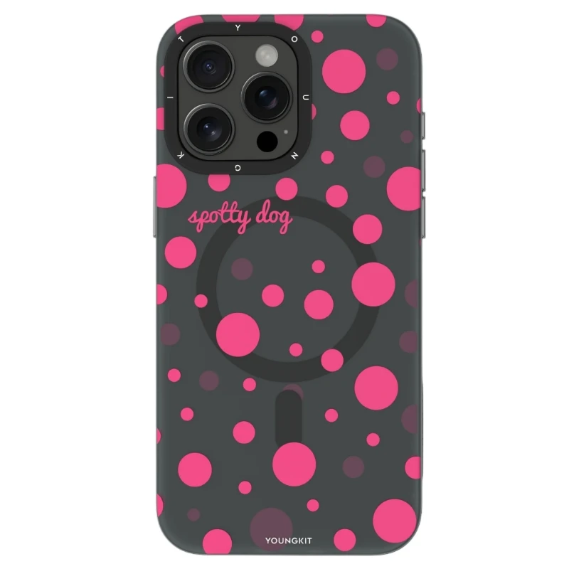 کاور یانگ کیت مدل Colorful Polka Dots مناسب برای گوشی موبایل اپل Iphone 15 Pro