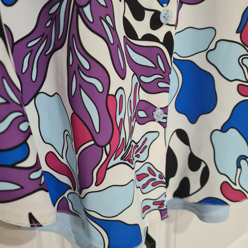 شومیز آستین بلند زنانه مدل کرپ حریر کد ۲