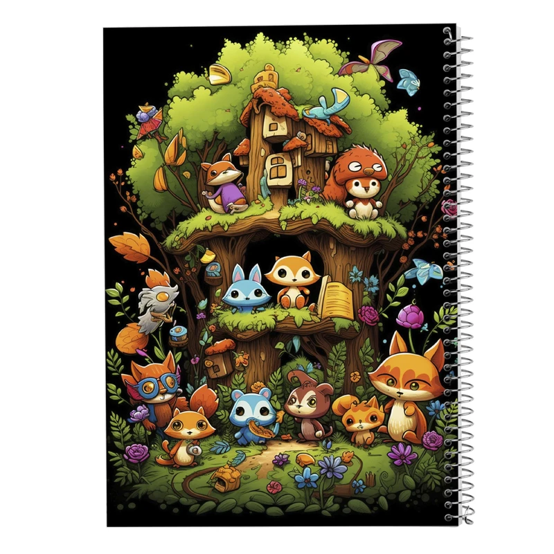 دفتر شطرنجی 50 برگ مدوپد مدل Ghibli کد DF2561