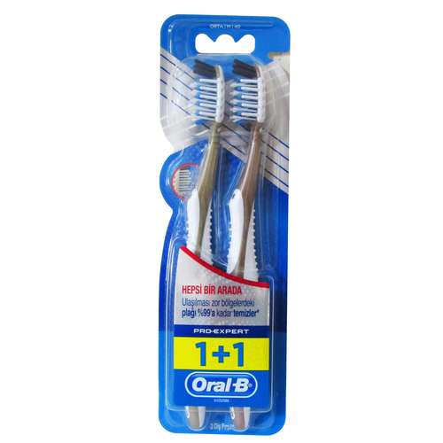  مسواک اورال-بی سری Pro Expert مدل Orta با برس متوسط مجموعه 2 عددی