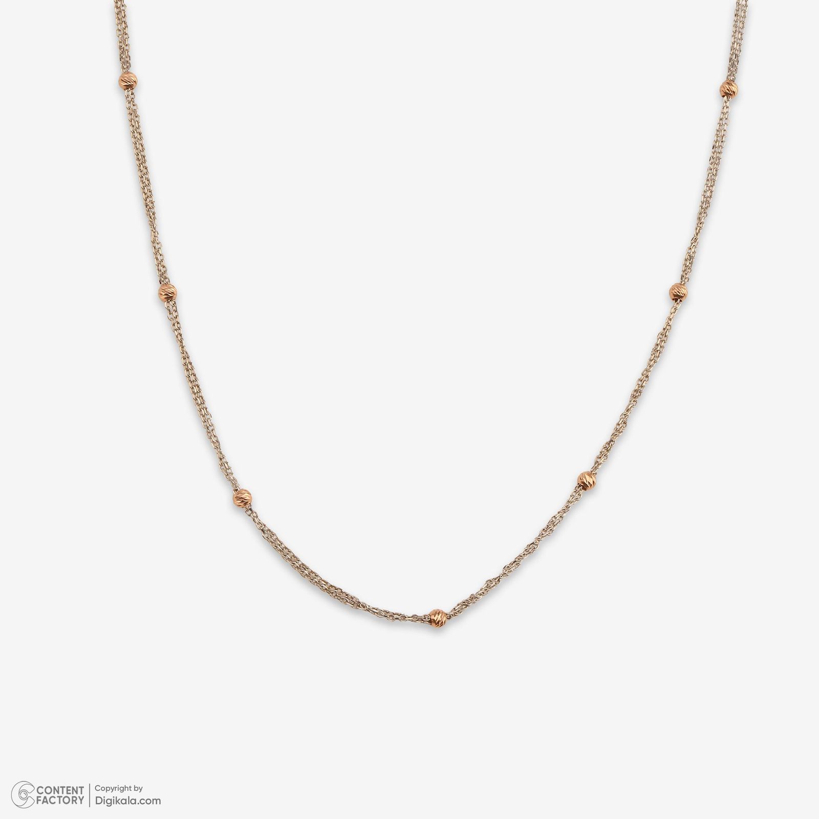 گردنبند طلا 18 عیار زنانه با زنجیر البرنادو وی گالری مدل NC2263 -  - 4