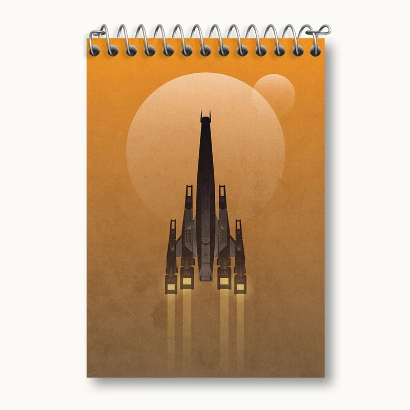 دفتر یادداشت 50 برگ خندالو مدل بازی مس افکت (Mass Effect) کد 31563