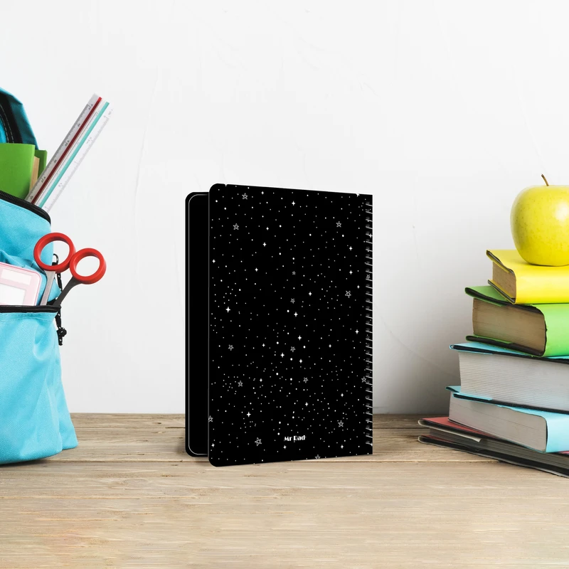 دفتر مستر راد مدل بلک ژورنال طرح ستاره کد Black Journal 1685