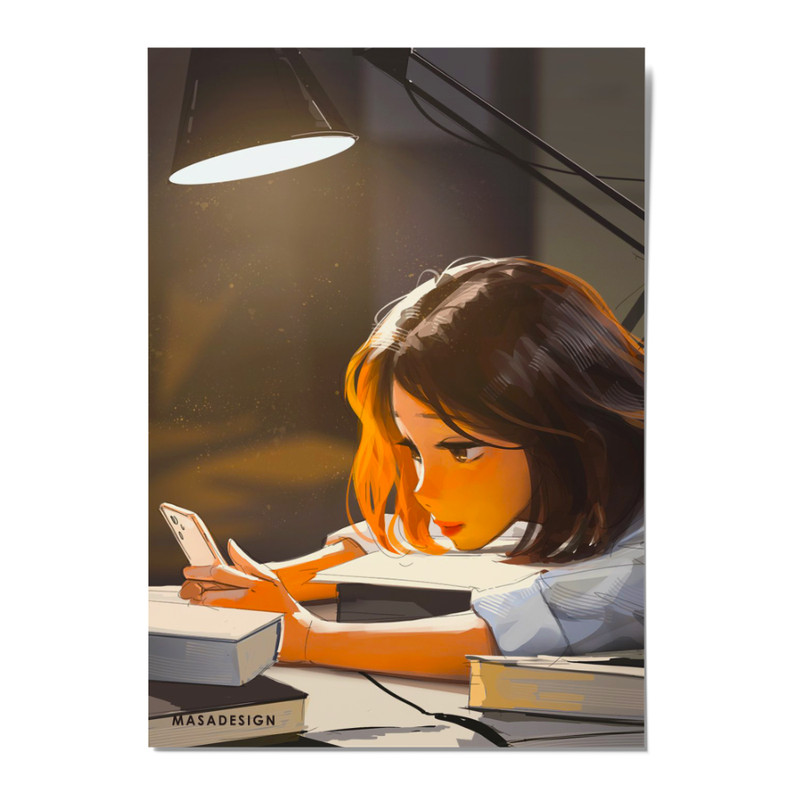 کارت پستال ماسا دیزاین مدل POSTV0016 GIRL