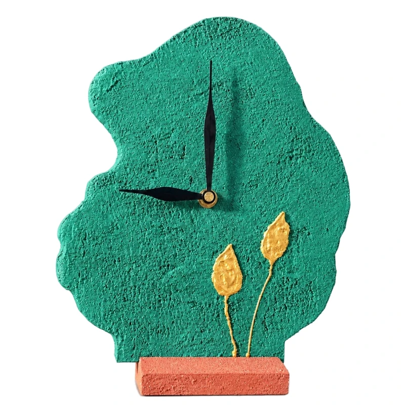 ساعت رومیزی دستساز مدل برگ