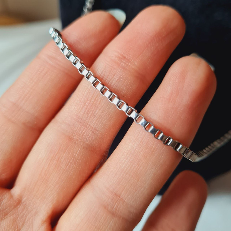 زنجیر زنانه استینلس استیل مدل ونیزی کد j10