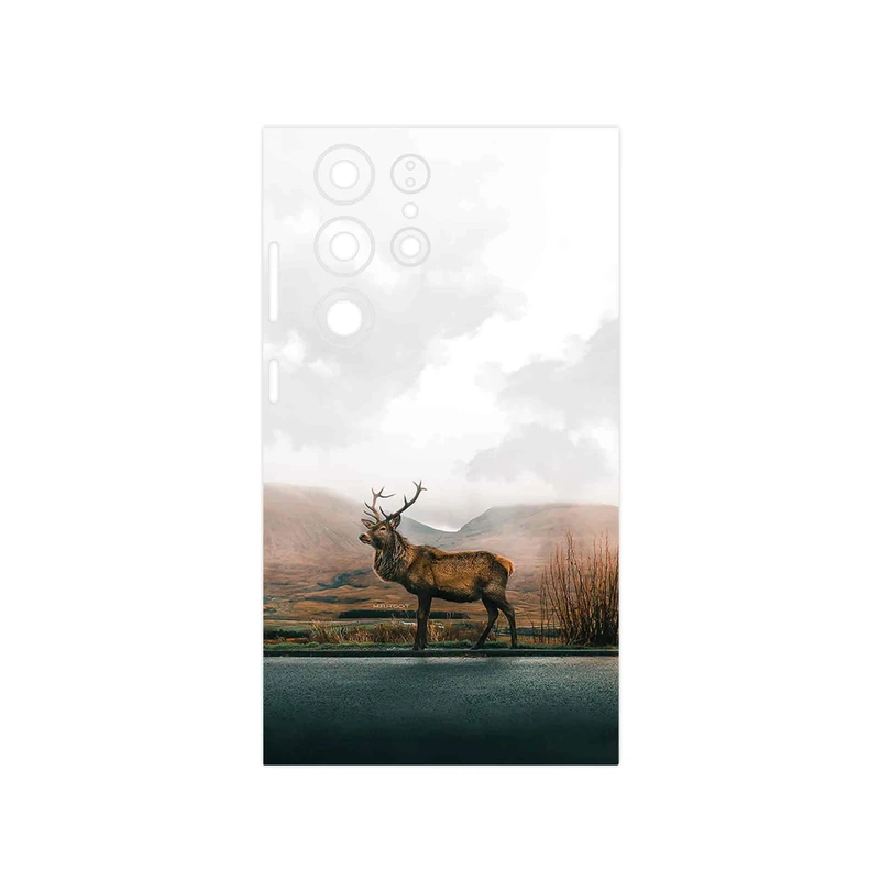 برچسب پوششی ماهوت مدل Horned_Deer مناسب برای گوشی موبایل سامسونگ Galaxy S23 Ultra