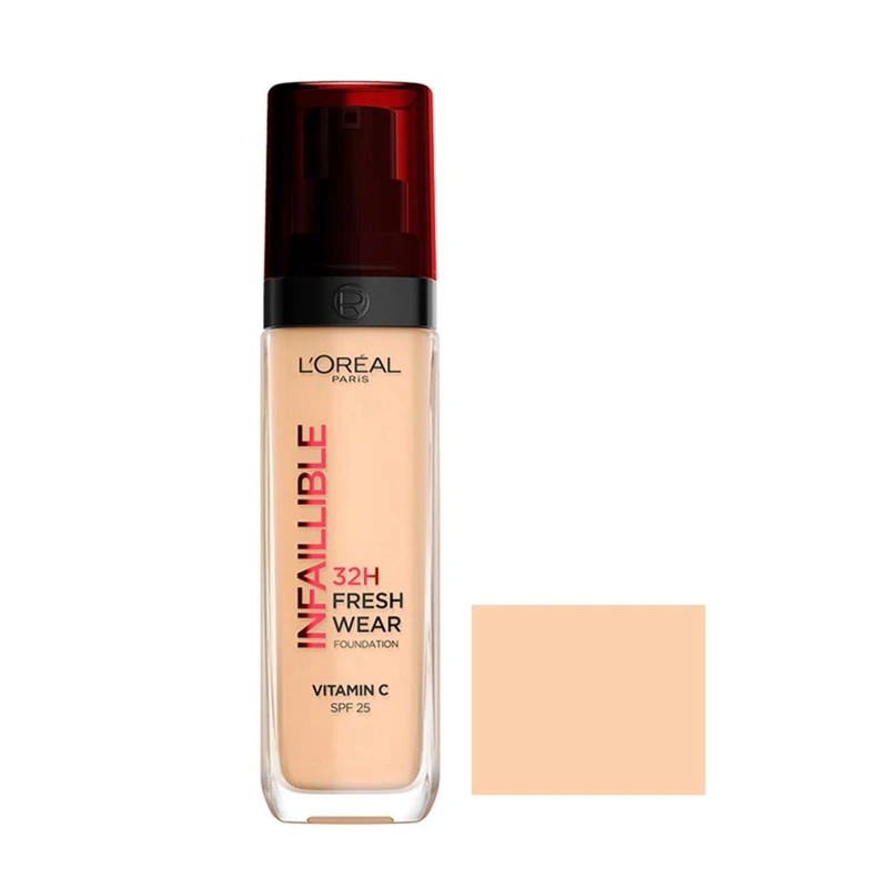 کرم پودر مایع Spf 25 لورآل مدل Infaillible 32H شماره 200 مناسب برای انواع پوست حجم 30 میلی‌ لیتر