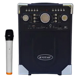 اسپیکر با آمپلی فایر و میکروفون بی سیم کی ان استار مدل KQ-80BT