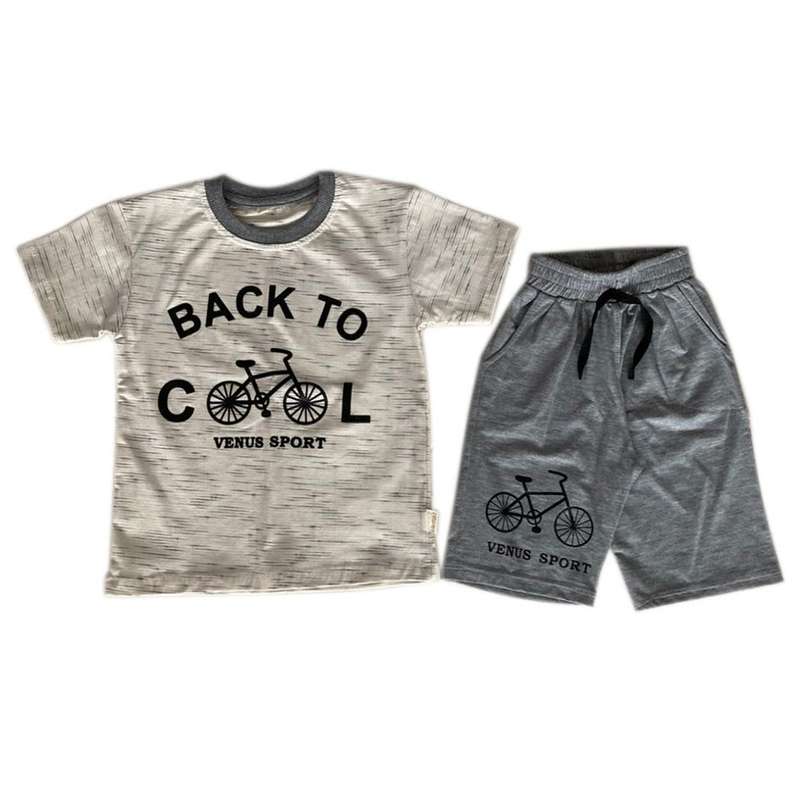 ست تی شرت و شلوارک پسرانه مدل 007