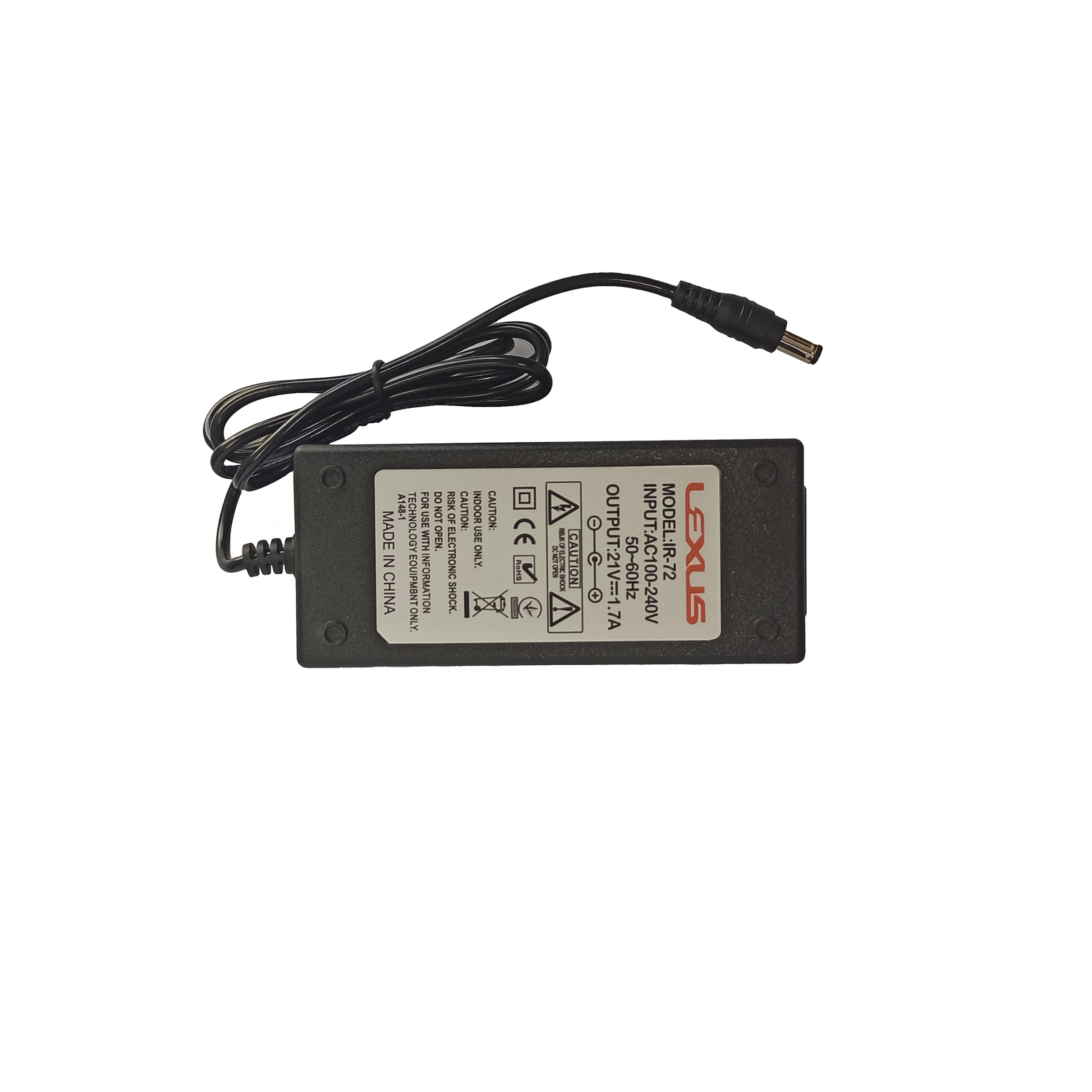 شارژر باتری 21 ولت 1.7 آمپر لکسوس مدل IR-72