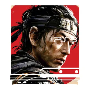 برچسب پلی استیشن 3 اسلیم توییجین وموییجین مدل Ghost of Tsushima 04 مجموعه 6عددی
