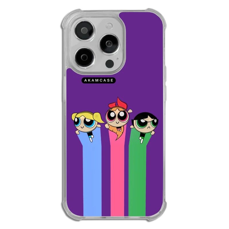 کاور آکام مدل AMCWTA14PRO-POWERPUFF GIRLS13 مناسب برای گوشی موبایل اپل iPhone 14 Pro