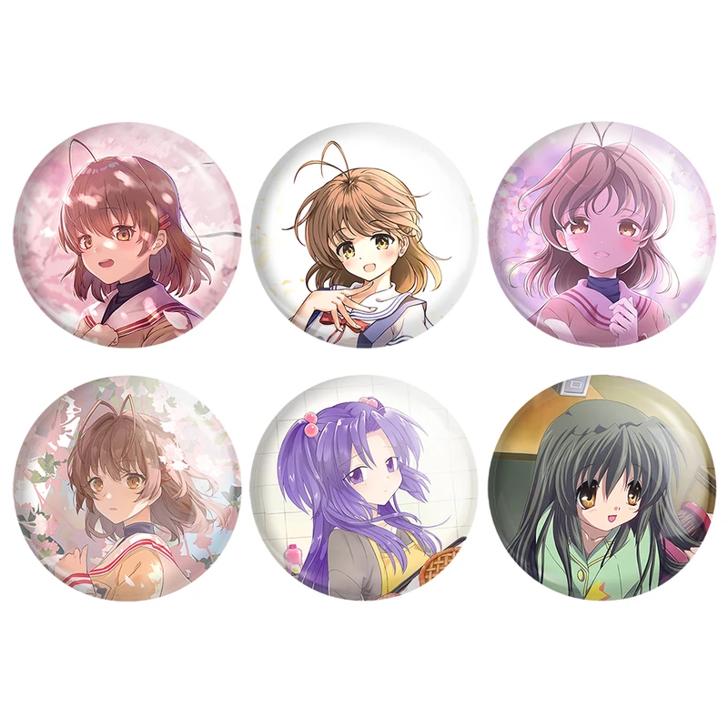 مگنت خندالو طرح انیمه کلند Clenned کد 1367A مجموعه 6 عددی