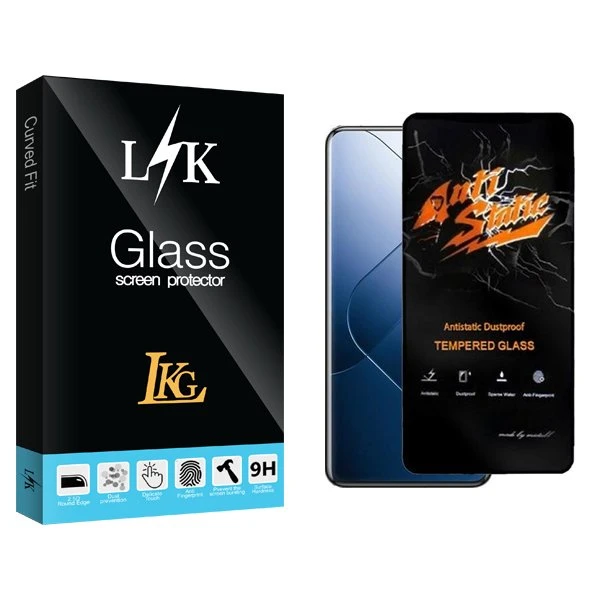 محافظ صفحه نمایش ال کا جی مدل LKKnewpkg Antistatic مناسب برای گوشی موبایل شیائومی 14T / 14T Pro / Poco F6 Pro / Poco M6 Pro / Redmi Note 13 / Redmi Note 13 Pro 4G