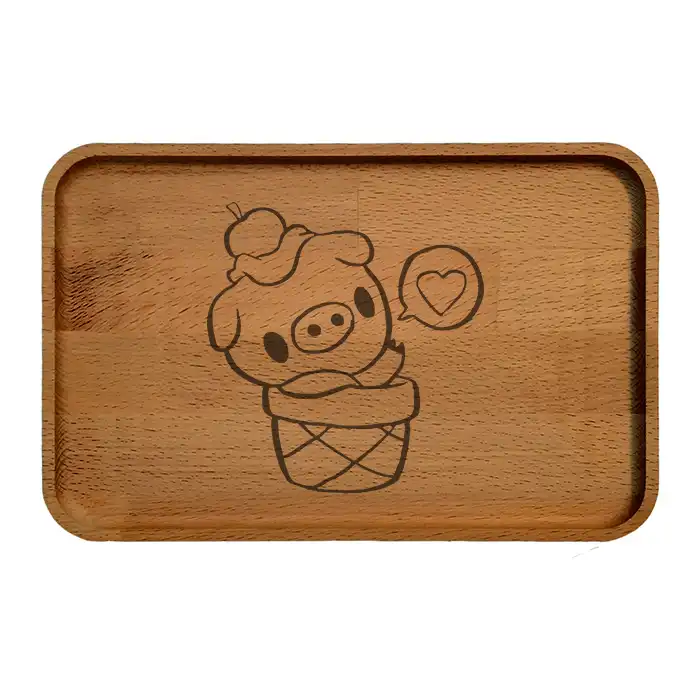 سینی چوبی مدل خوک