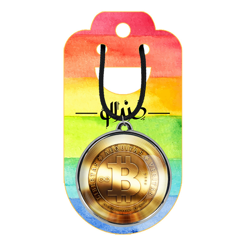 گردنبند خندالو مدل ارز دیجیتال بیت کوین و اتریوم کد 1088110887