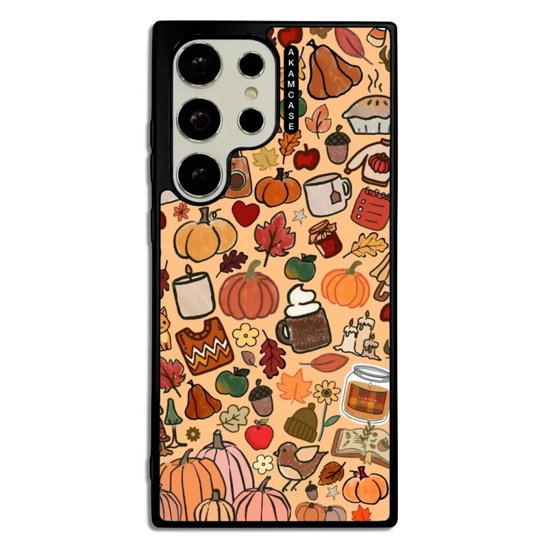 کاور آکام مدل AMC-WSGS23U-PUMPKIN-13 مناسب برای گوشی موبایل سامسونگ Galaxy S23 Ultra