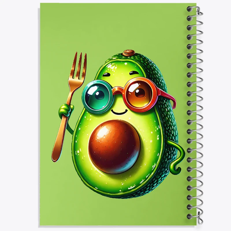 دفتر لیست خرید 50 برگ خندالو طرح آووکادو بامزه کد N5942