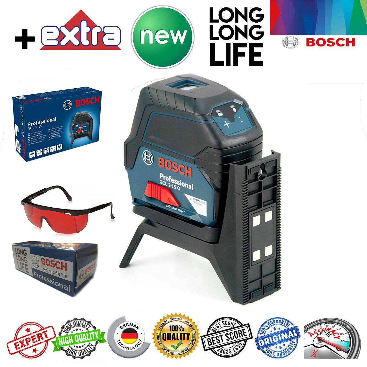 تراز لیزری ترکیبی بوش مدل GCL2/15 professional تراز لیزری ترکیبی بوش مدل GCL2/15 professional
