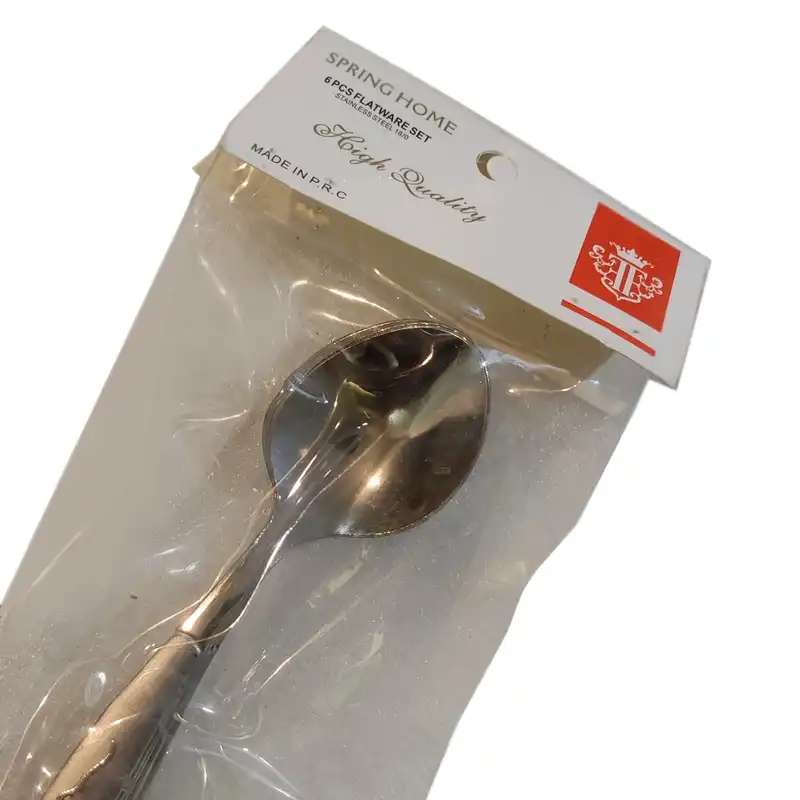 قاشق چای خوری 6 پارچه اسپرینگ هوم مدل میخک کد 216676