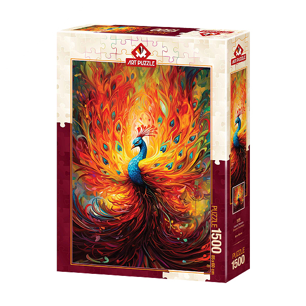 پازل 1500 تکه آرت پازل مدل legendary peacock