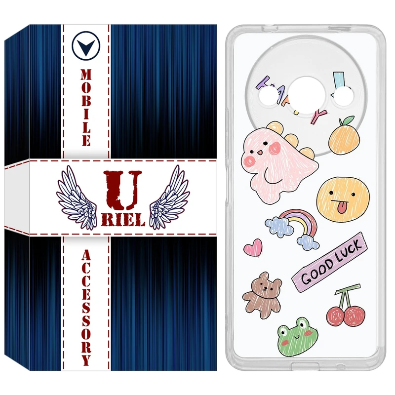 کاور یوریل مدل Clear کد 10 طرح نقاشی مناسب برای گوشی موبایل شیائومی Redmi A3 / A3x