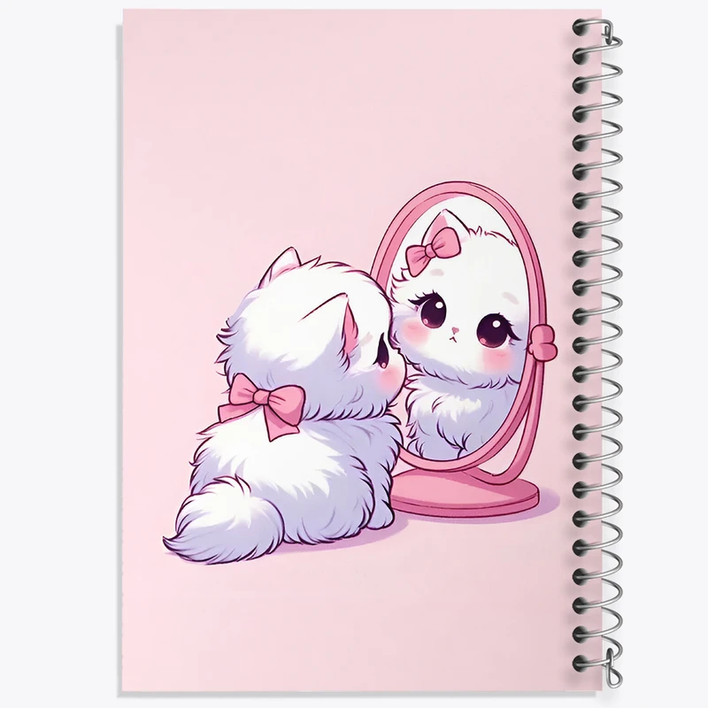 دفتر مشق 100 برگ خندالو طرح گربه (Cat) کد N2958