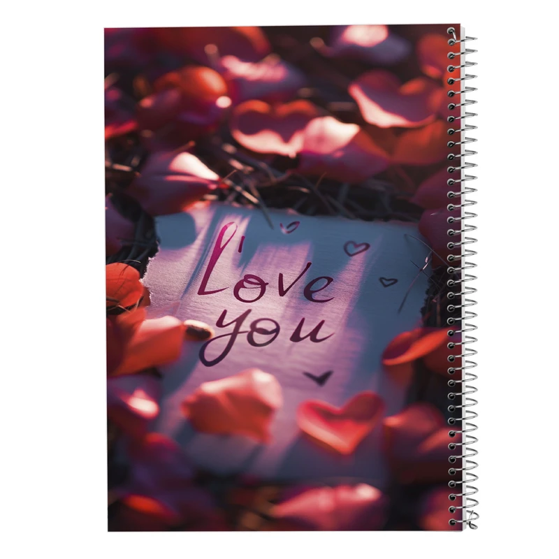 دفتر مشق 100 برگ مدوپد مدل عاشقانه love کد DF14298