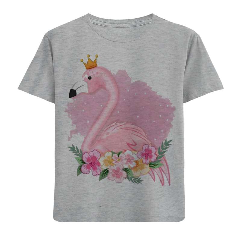 تی شرت آستین کوتاه بچگانه مدل فلامینگو F760