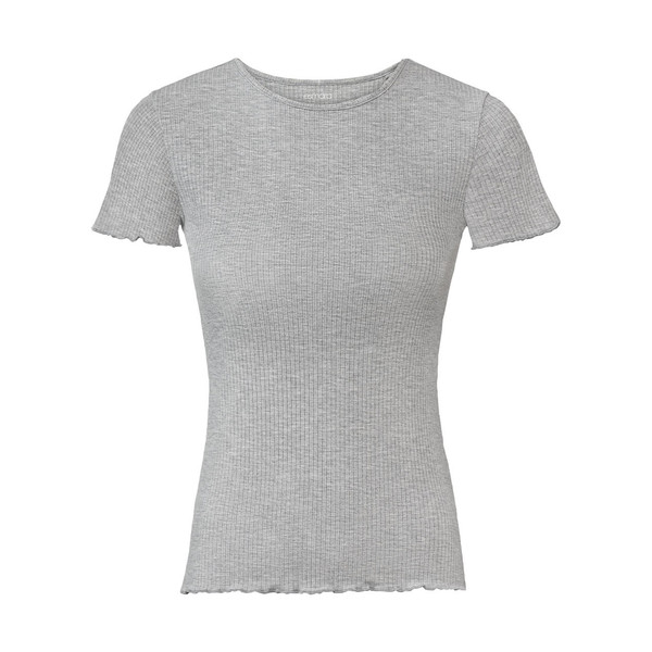 تی شرت آستین کوتاه زنانه اسمارا مدل کبریتی رنگ طوسی