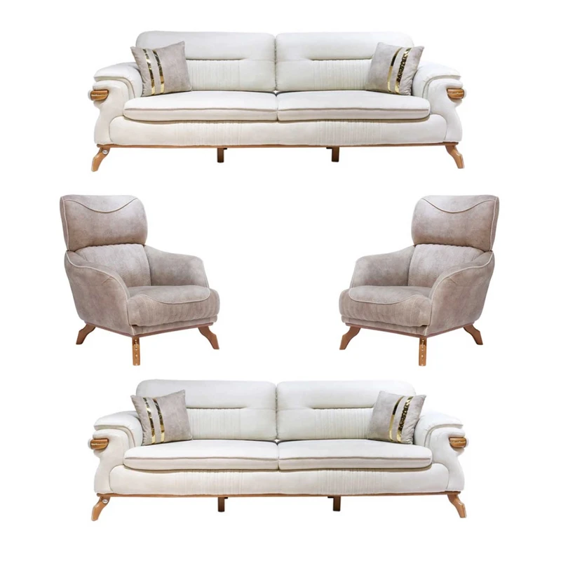 مبل تختخواب شو 4 تکه 8 نفره صنعت آدلی مدل لورنت پلاس