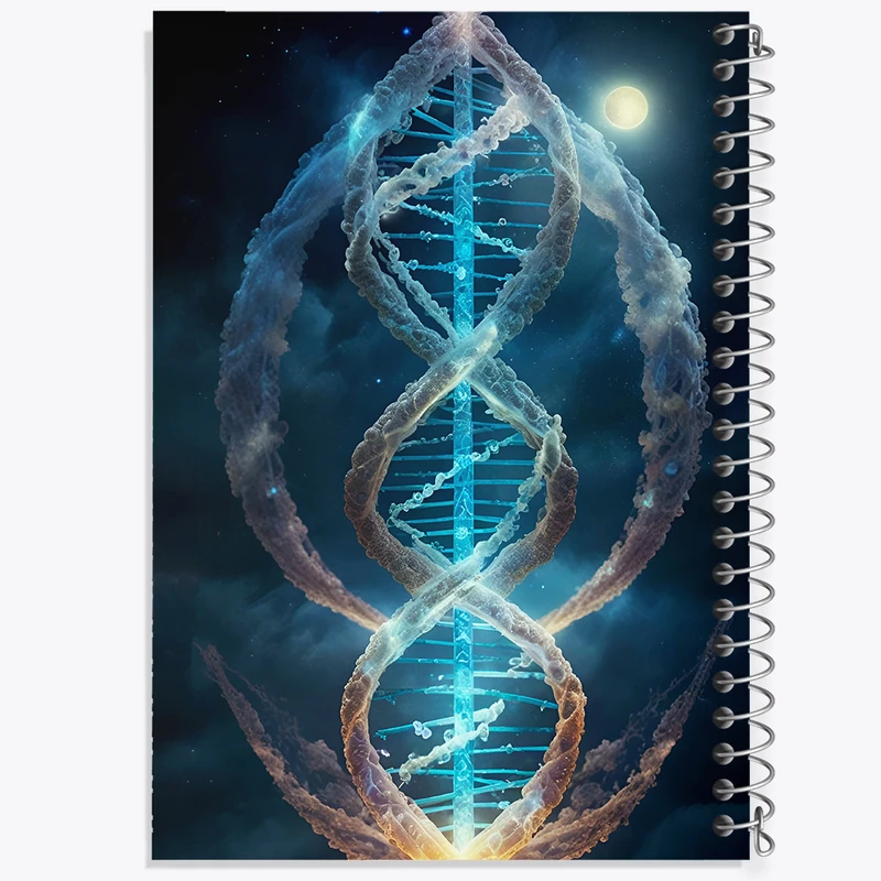 دفتر لیست خرید 50 برگ خندالو طرح دی ان ای (DNA) کد F6358