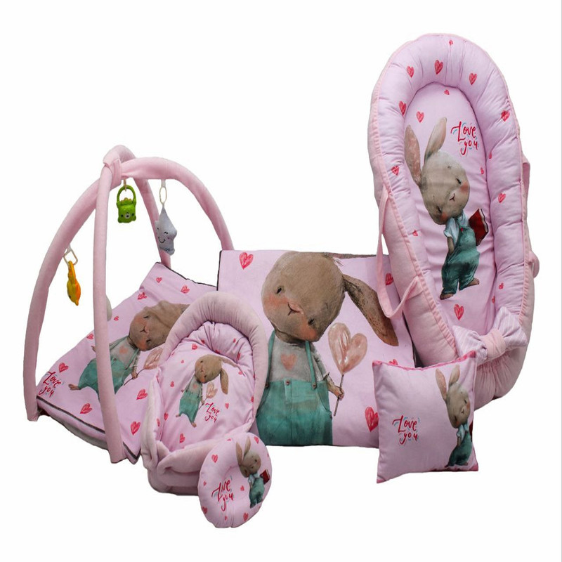 سرویس خواب هفت تکه نوزاد مدل گارد محافظ طرح خرگوش