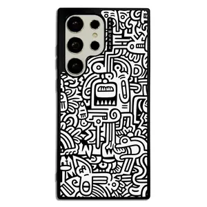 AKAM AMC-WSGS23U-DOODLE15 Cover For Samsung Galaxy S23 Ultra