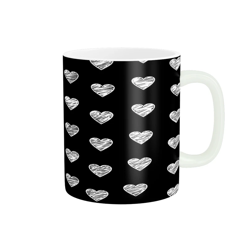 ماگ پادآفرین مدل فانتزی طرح پینترستی قلب کد p9971