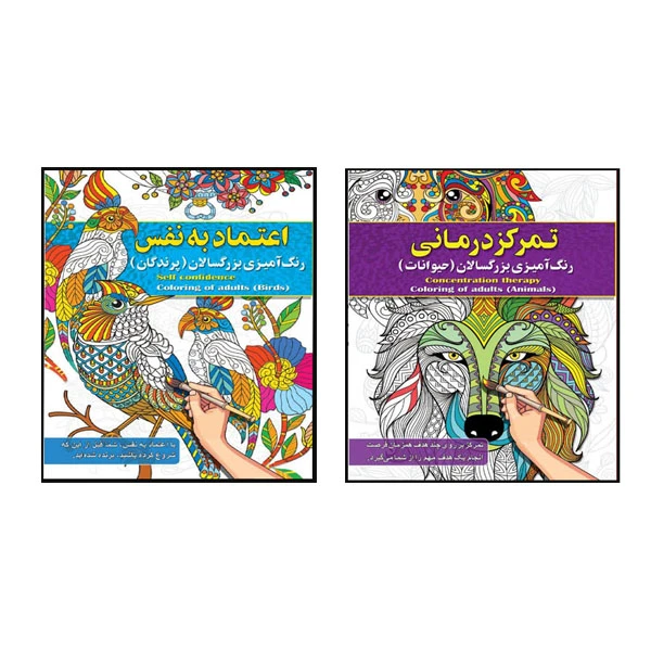رنگ آمیزی بزرگسالان اثر پیام آزادخدا انتشارات فراگفت 2 جلدی