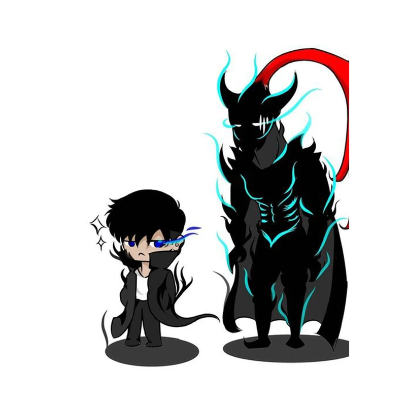 استیکر لپ تاپ و موبایل مدل انیمه طرح سولو لولینگ سونگ جین وو solo leveling sung jin woo کد 509