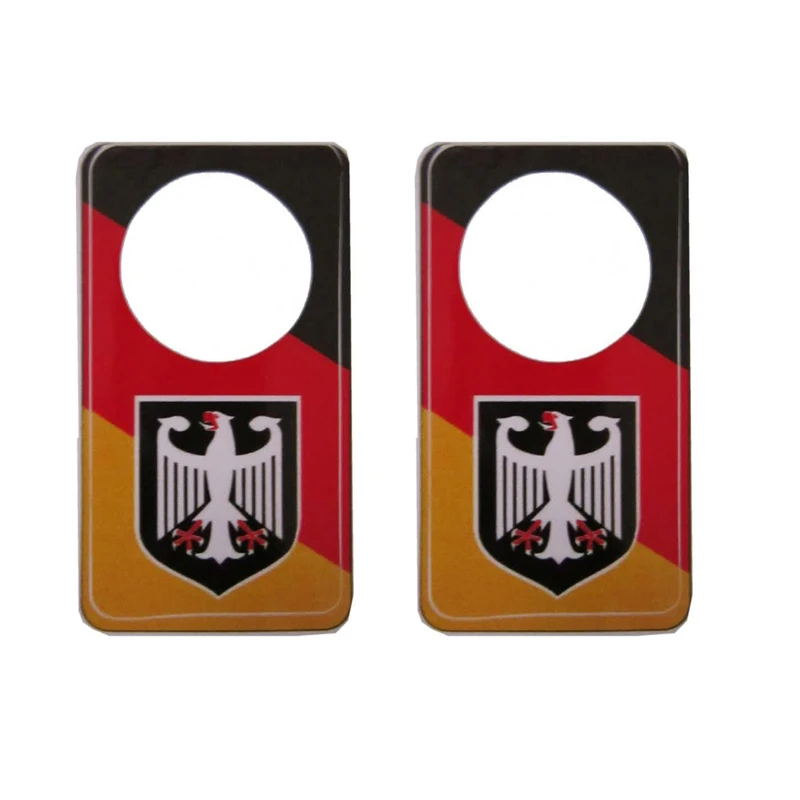 برچسب دور قفل درب خودرو طرح آلمان کد k0404 مجموعه دو عددی