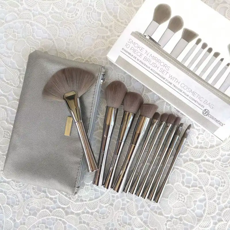 ست برس آرایشی بی اچ کازمتیکس مدل اسموکین میرور مجموعه 10 عددی