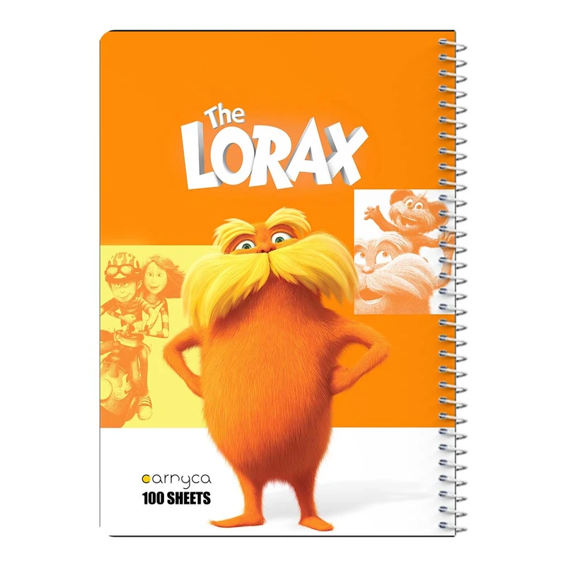 دفتر مشق 100 برگ سیمی کارنیکا طرح لوراکس The Lorax کد 82498